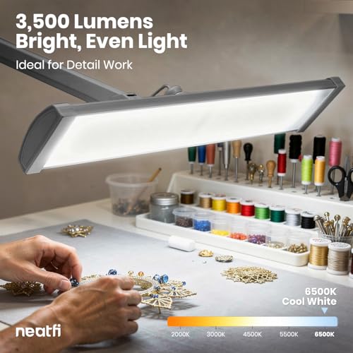 Ultra 3 500 Lumens LED Desk Lamp with Clamp