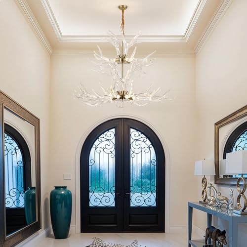 Acrylic Antler Chandelier Ceiling Light Fixtures
