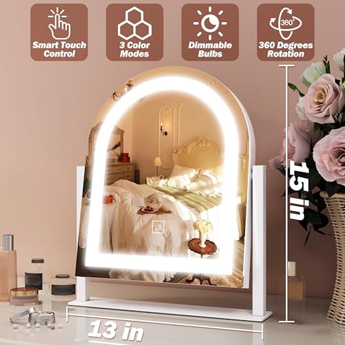 Vanity Mirror with Lights 15"x13" Makeup Mirror with Lights