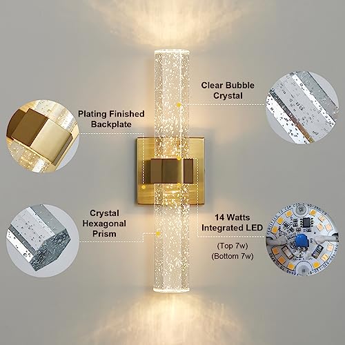 Gold Wall Sconces Set of Two (2 Count)