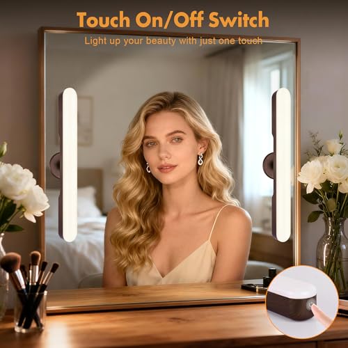 Set of 2 Wireless Vanity Makeup Lights for Mirror (2 Count)