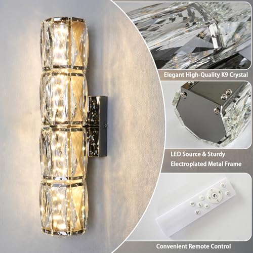 Black Crystal Wall Sconce