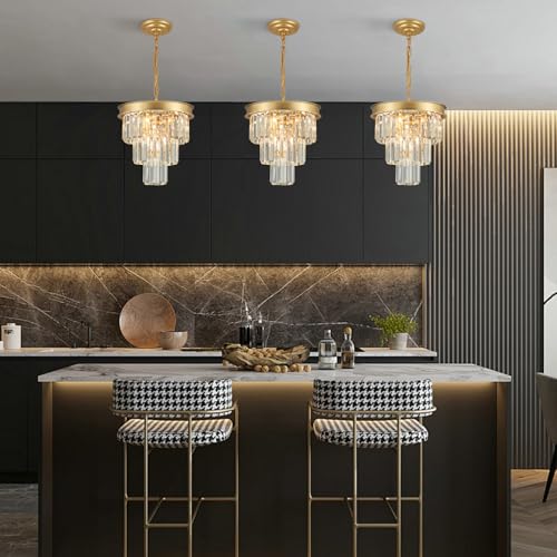 Gold Crystal Chandeliers for Dining Room