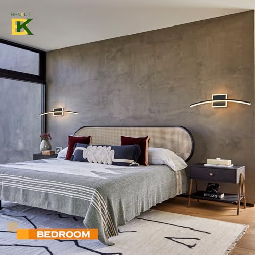 Modern LED Wall Sconce Black Light Fixtures Over Mirror Modern Bath Wall Lighting for Bathroom