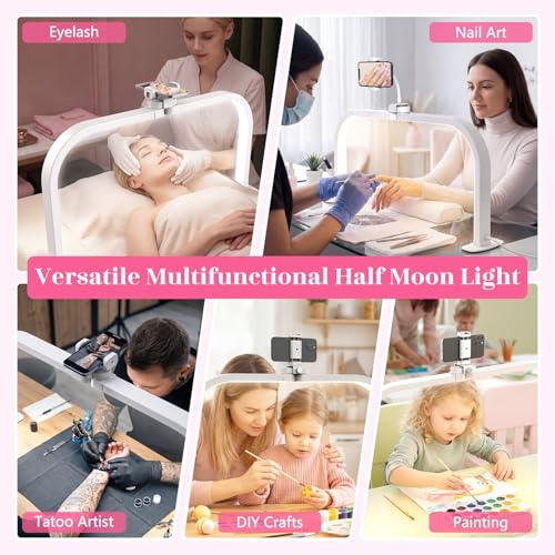 Half Moon Light for Nail Desk