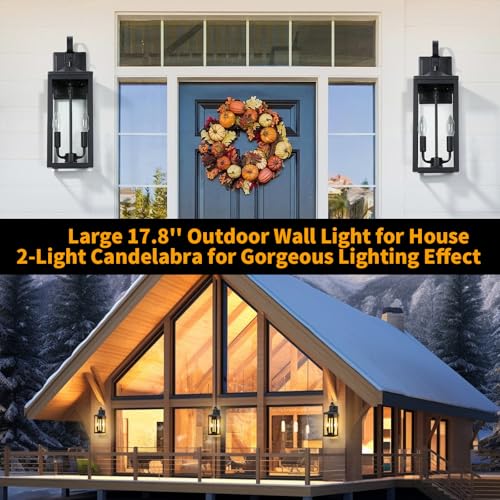 18'' Large Outdoor Wall Lights 2 Packs (2 Count)