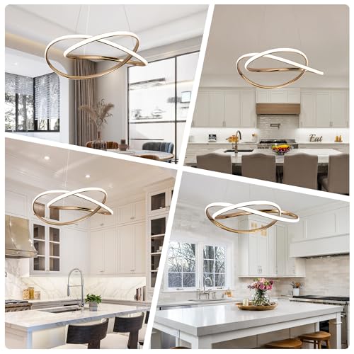 Modern LED Chandelier for Dining Room Pendant Light Fixture 40W