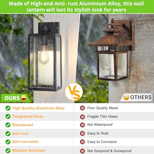 Outdoor Wall Light Fixtures (2 Count)