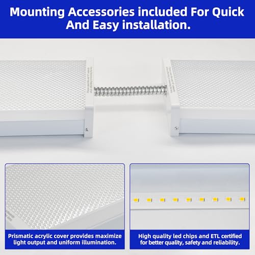 4FT 5.7" W LED Wraparound Light with 40W 4400LM 4000K