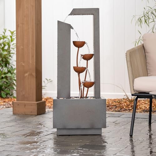 38 Inch Freestanding Sculptural Metal Multi