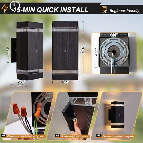 Dusk to Dawn Outdoor Lighting (2 Count)