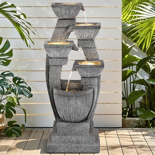 40.5" Outdoor Fountain LED 4