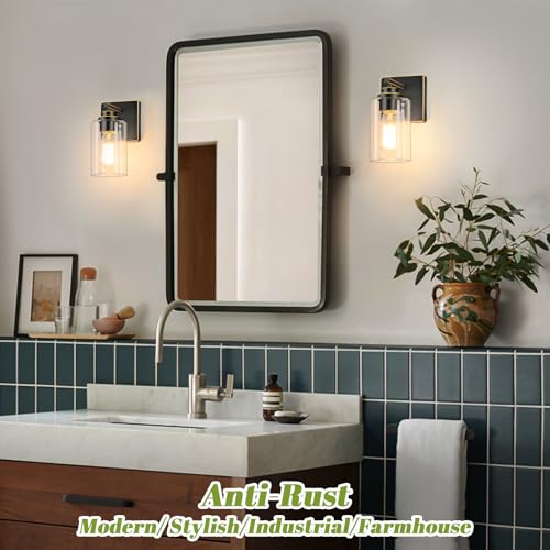 Set of 2 Wall Sconces for Bathroom (2 Count)