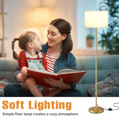 60'' Modern Floor Lamp with Shade