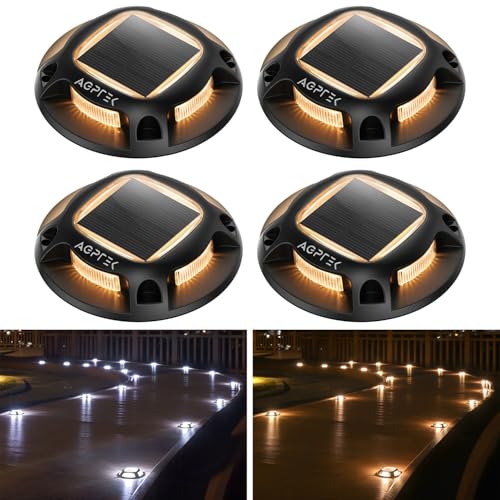 Solar Driveway Lights Outdoor 4 Pack (4 Count)