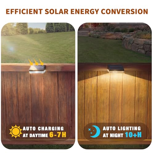 Solar Fence Lights 8 Pack (8 Count)