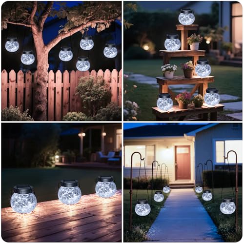 Solar Lanterns Outdoor Waterproof 6 Pack (6 Count)