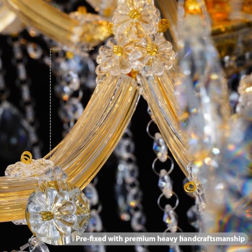 Gold Maria Theresa Crystal Chandelier
