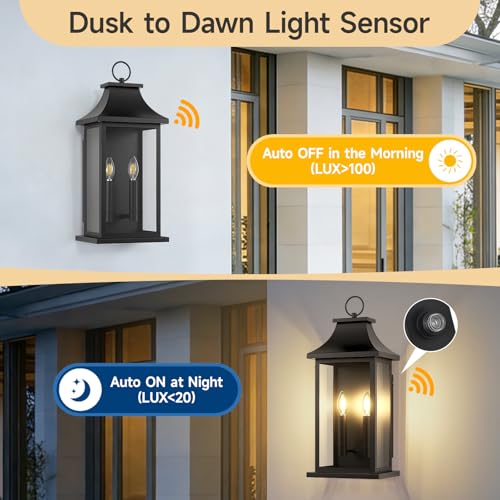 1 Pack 22" Large Outdoor Wall Lights