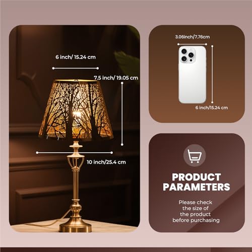 Small Metal Lamp Shade with Stainless Steel Mirror