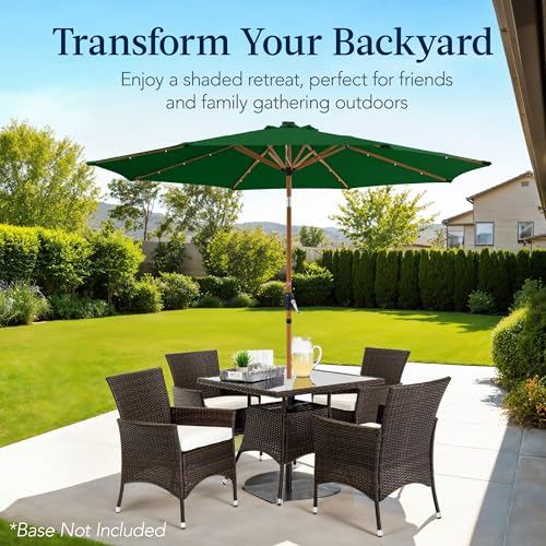 10ft Solar Market Patio Umbrella w