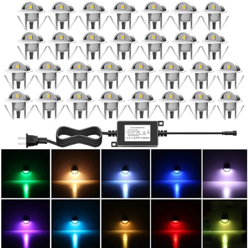 30 Pack LED Stair Lights Kit Outdoor 1 (30 Count)