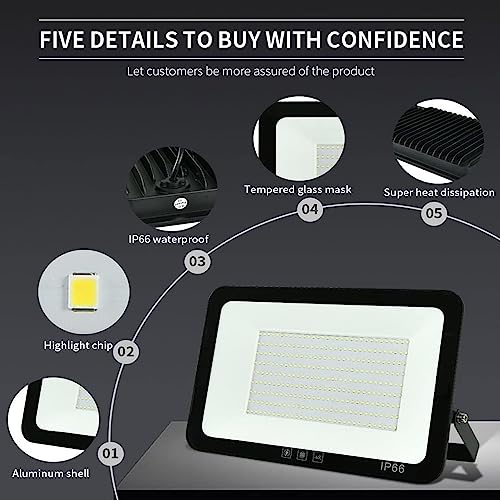 LED Flood Light Outdoor (2 Count)