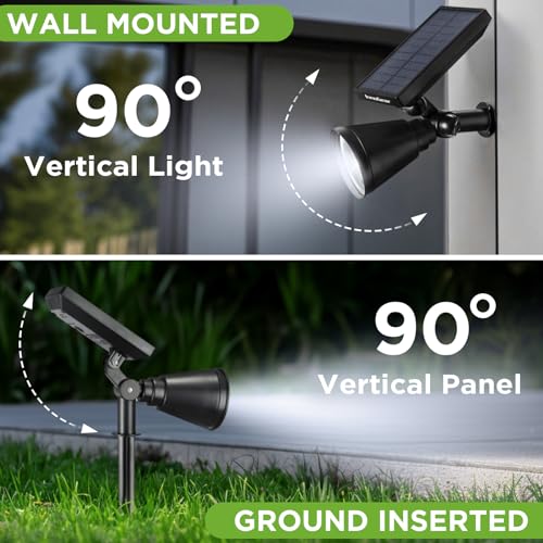 6 Solar Lights Outdoor Spot Garden Yard Landscape Flag (6 Count)