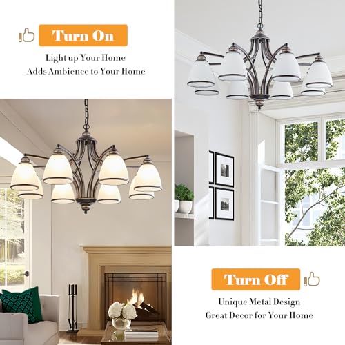 Rustic Chandeliers for Dining Room Farmhouse Chandelier With 8
