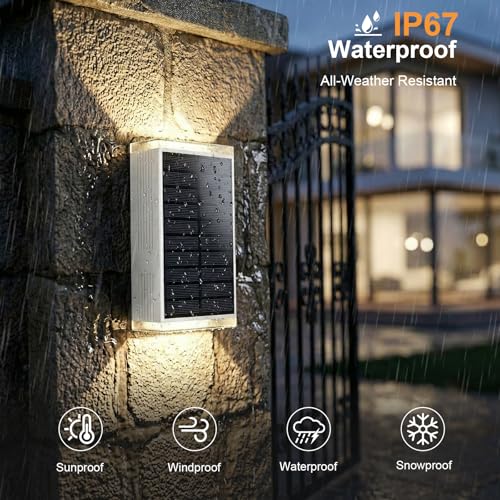 8Pack Solar Wall Lights