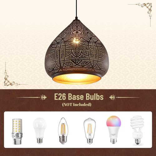 2 Pack Moroccan Pendant Light Fixture 1