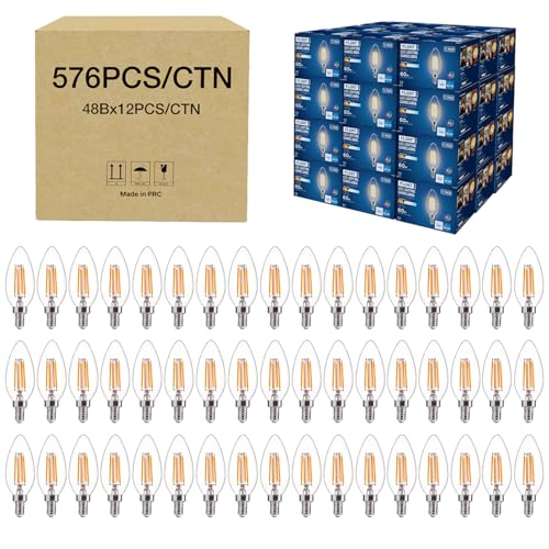 576 Pack B11 E12 LED Candelabra Bulbs (576 Count)
