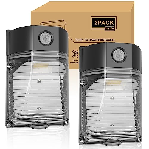 2PACK 30W 3600LM LED Wall Pack Lights with Dusk to Dawn Photocell (2 Count)