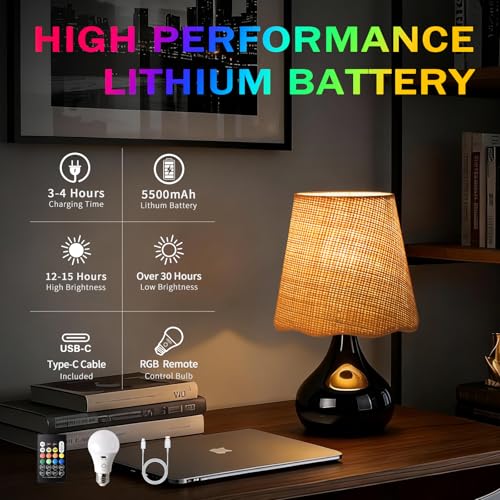 Cordless Table Lamp Rechargeable