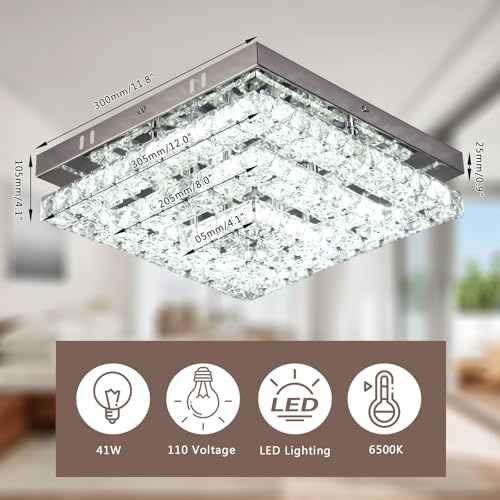 11.8" Crystal Ceiling Light