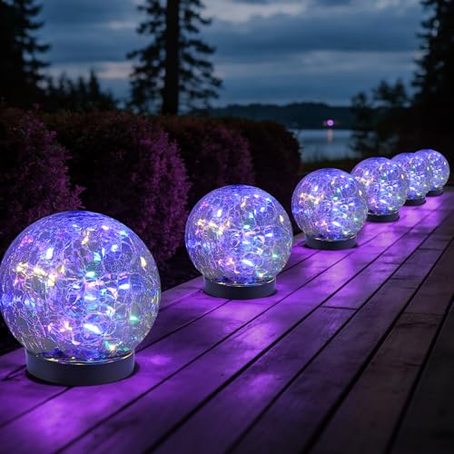 Solar Globe Lights Outdoor Waterproof
