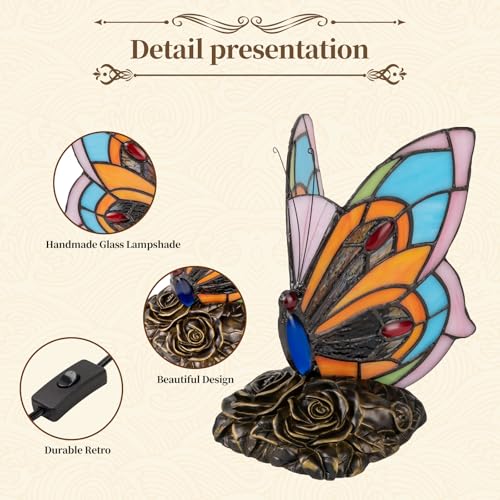 Tiffany Style Butterfly Lamp