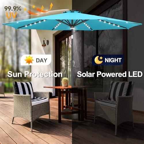 Solar Patio Umbrella with a Centre Light