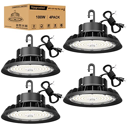 UFO LED High Bay Light 100W 4Pack (4 Count)