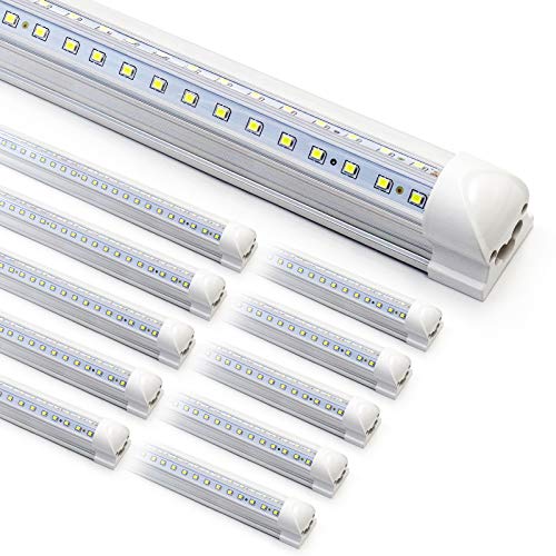10 Pack 8ft LED Shop Light Fixture (10 Count)