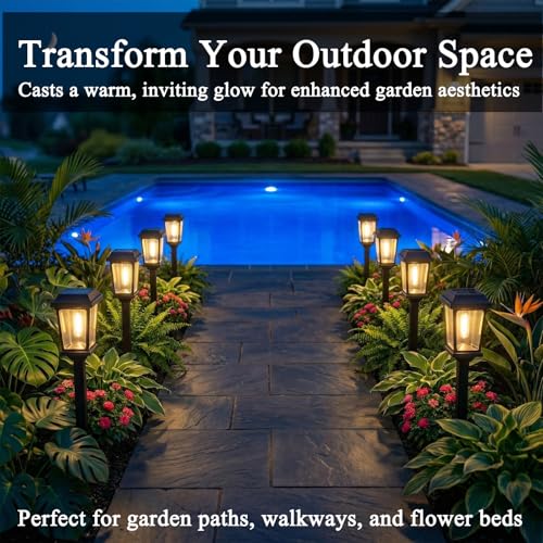 12 Pack Solar Lights Outdoor (12 Count)