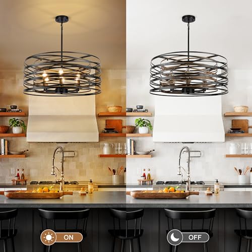 6 Light Dining Room Chandeliers Farmhouse