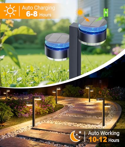 Brighter Solar Pathway Lights Outdoor (2 Count)