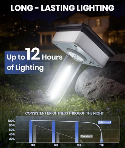 Solar Pathway Lights for Outside (4 Count)