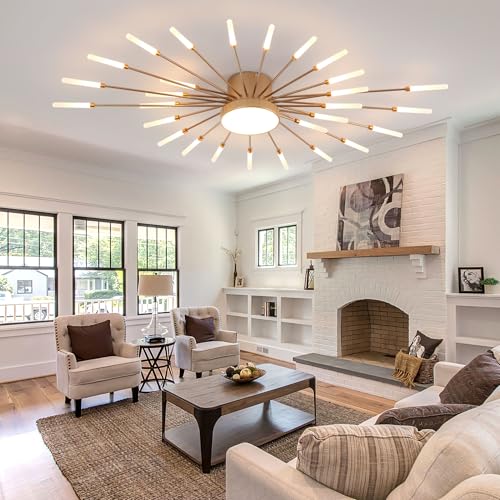 41.3 Inch Modern LED Flush Mount Ceiling Light