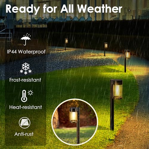 Solar Pathway Lights Outdoor (10 Count)