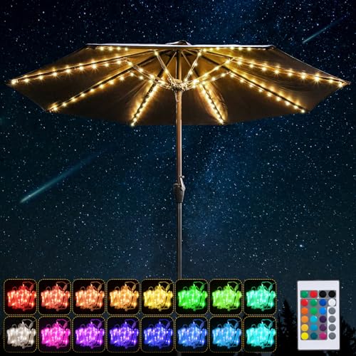 Patio Umbrella String Lights