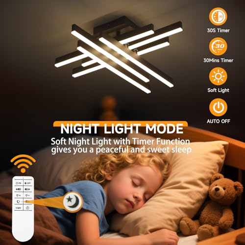 Modern LED Ceiling Light with Remote