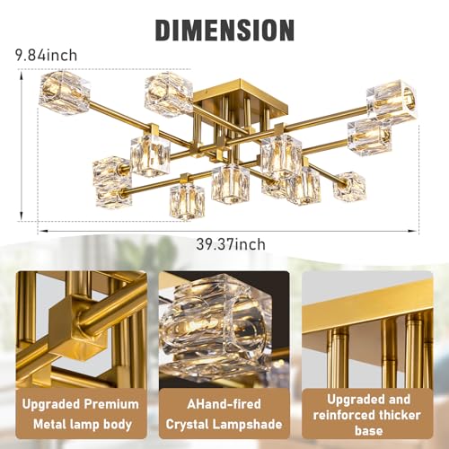 Modern Ceiling Light Fixture with 13