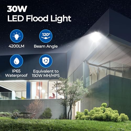 30W 4200LM LED Flood Lights Outdoor